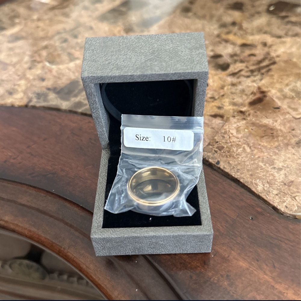 100S JEWELRY Custom Tungsten Rings for Men's Wedding Bands Gold Silver Two Tone